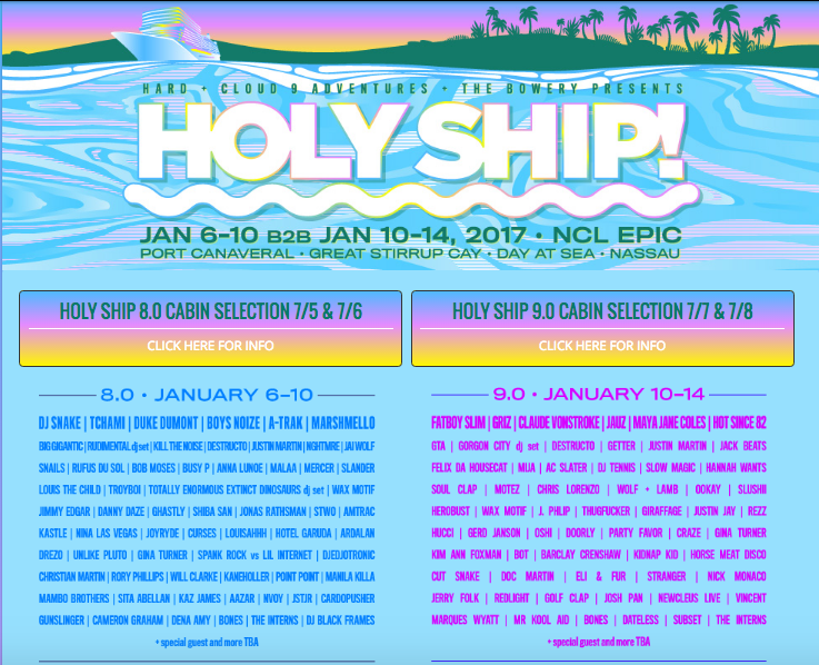 Holy Ship 2017