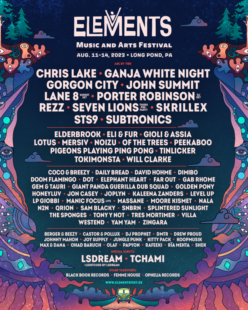 Elements Music & Arts Festival releases full 2023 lineup featuring